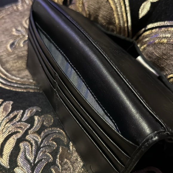 NWOT Coach bifold wallet in black leather - Picture 4 of 5